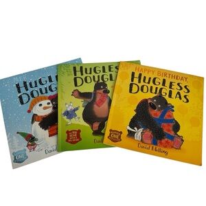 Hugless Douglas Set of 3 Kids Books David Melling Christmas Birthday Nature Walk